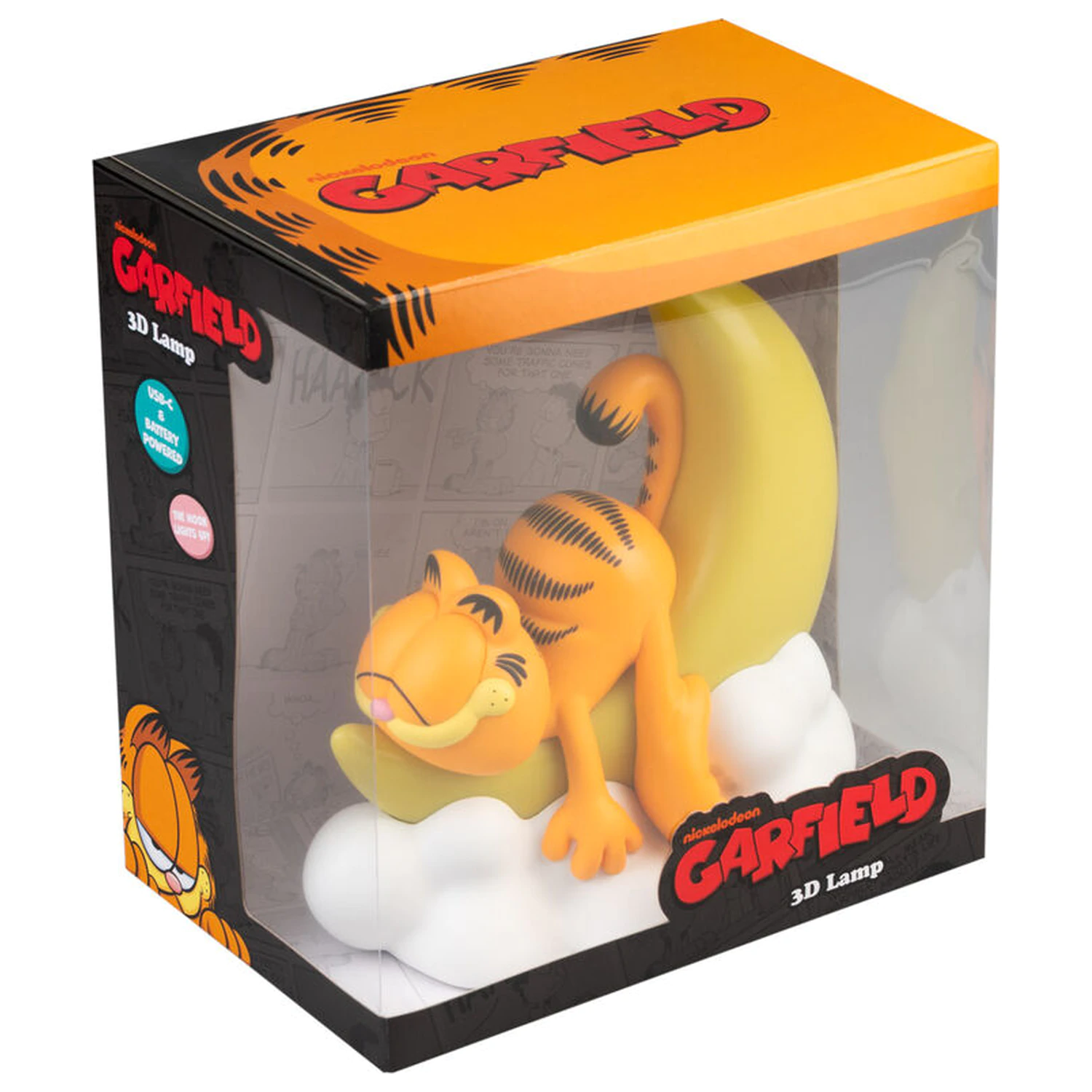 Garfiel lampa produktová fotografia