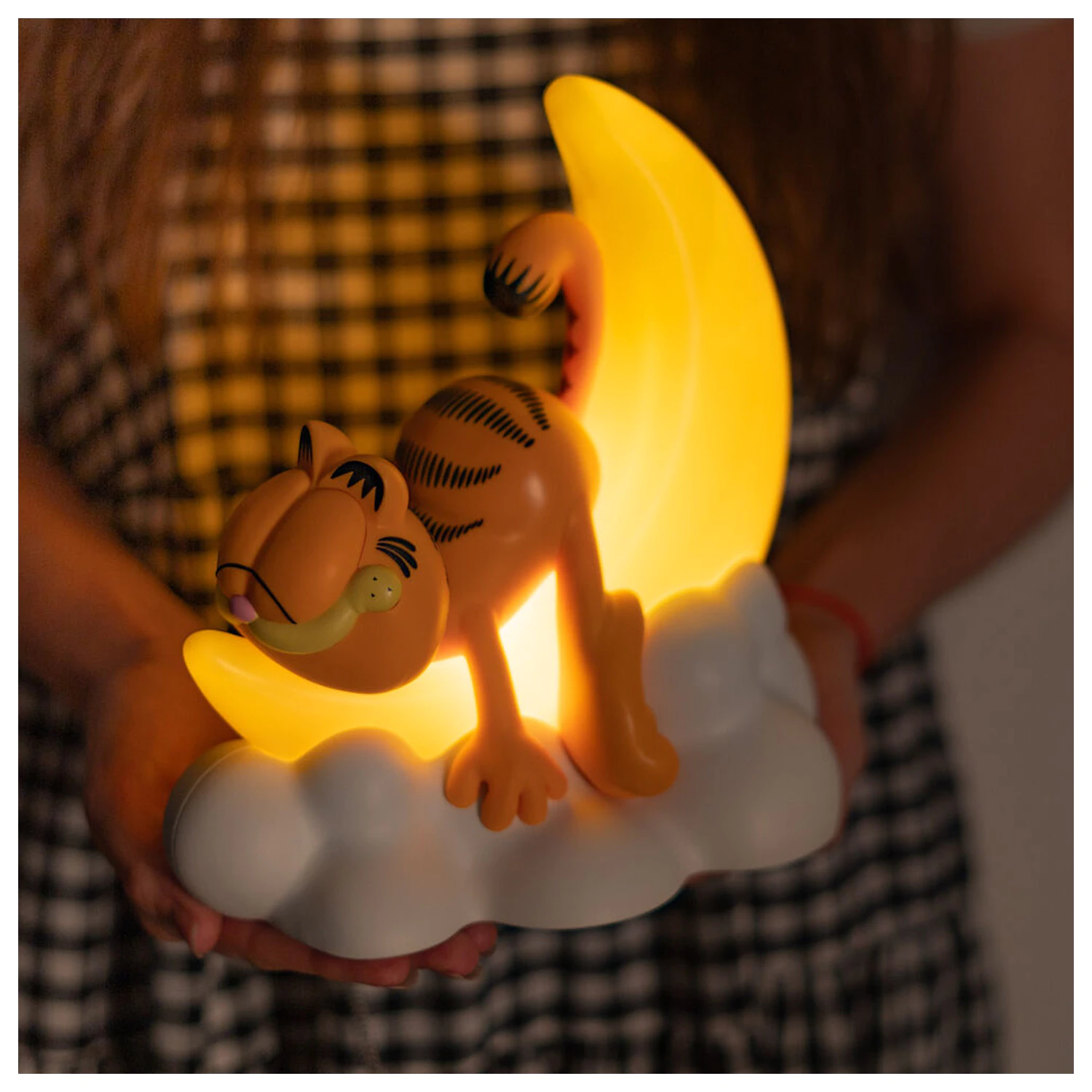 Garfiel lampa produktová fotografia