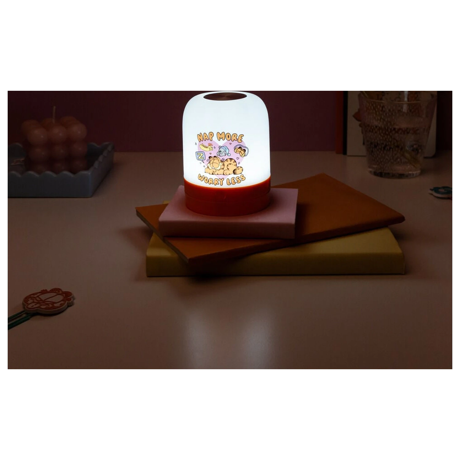 Garfield ambientná lampa produktová fotografia