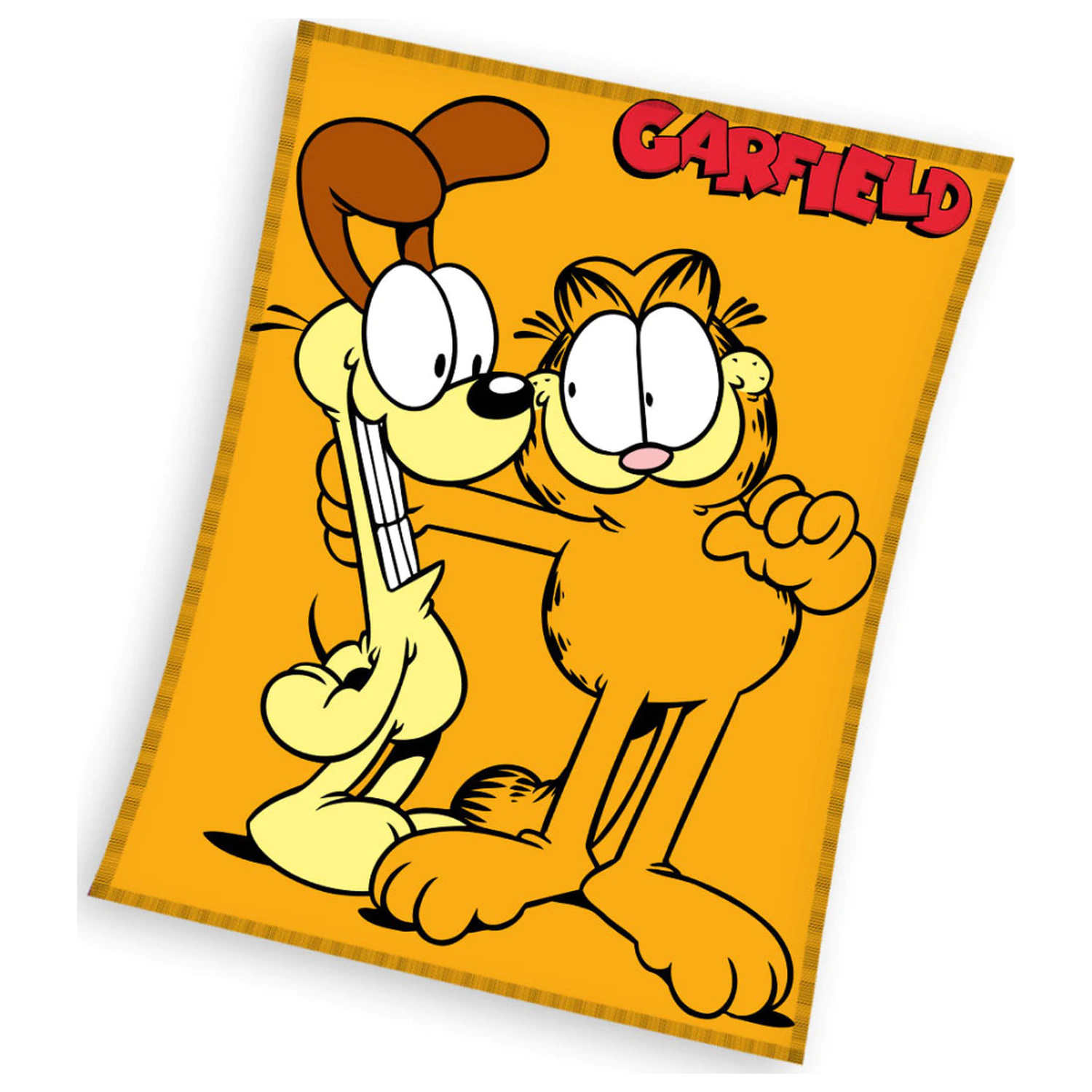 Garfield Lazy Days koralová flísová deka produktová fotografia