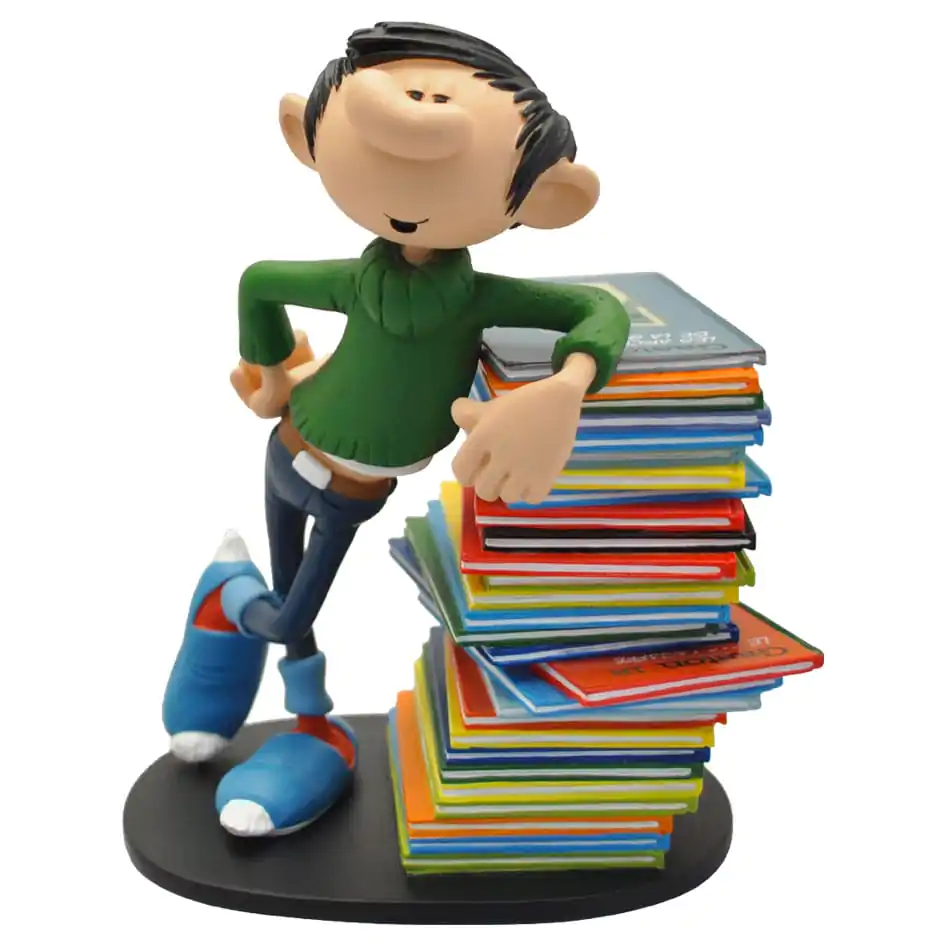 Gaston Statue Gaston Stack of Comics 16 cm Soška produktová fotografia