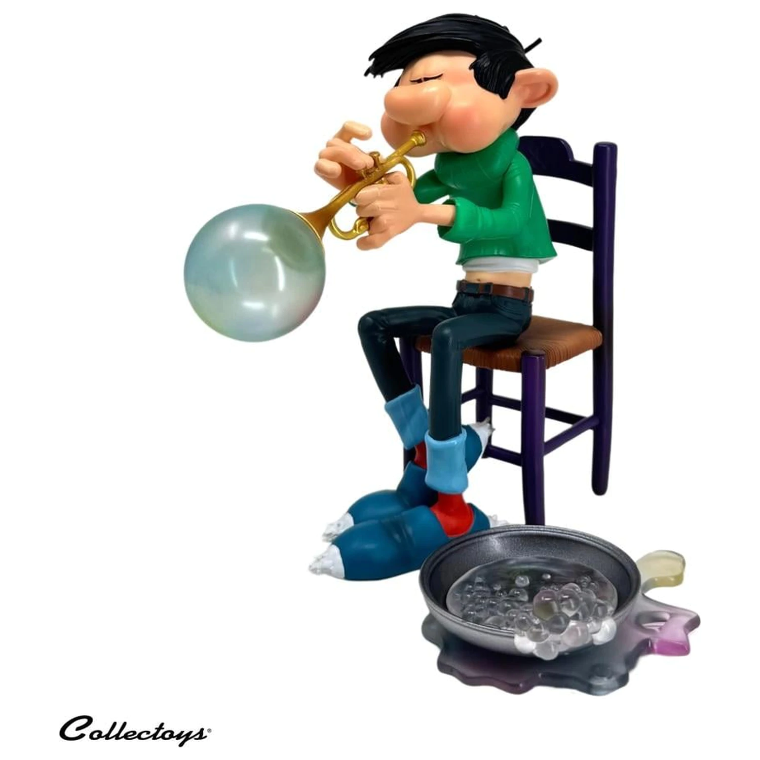 Gaston Lagaffe Figurine Resine Soap Trumpet 16 cm produktová fotografia