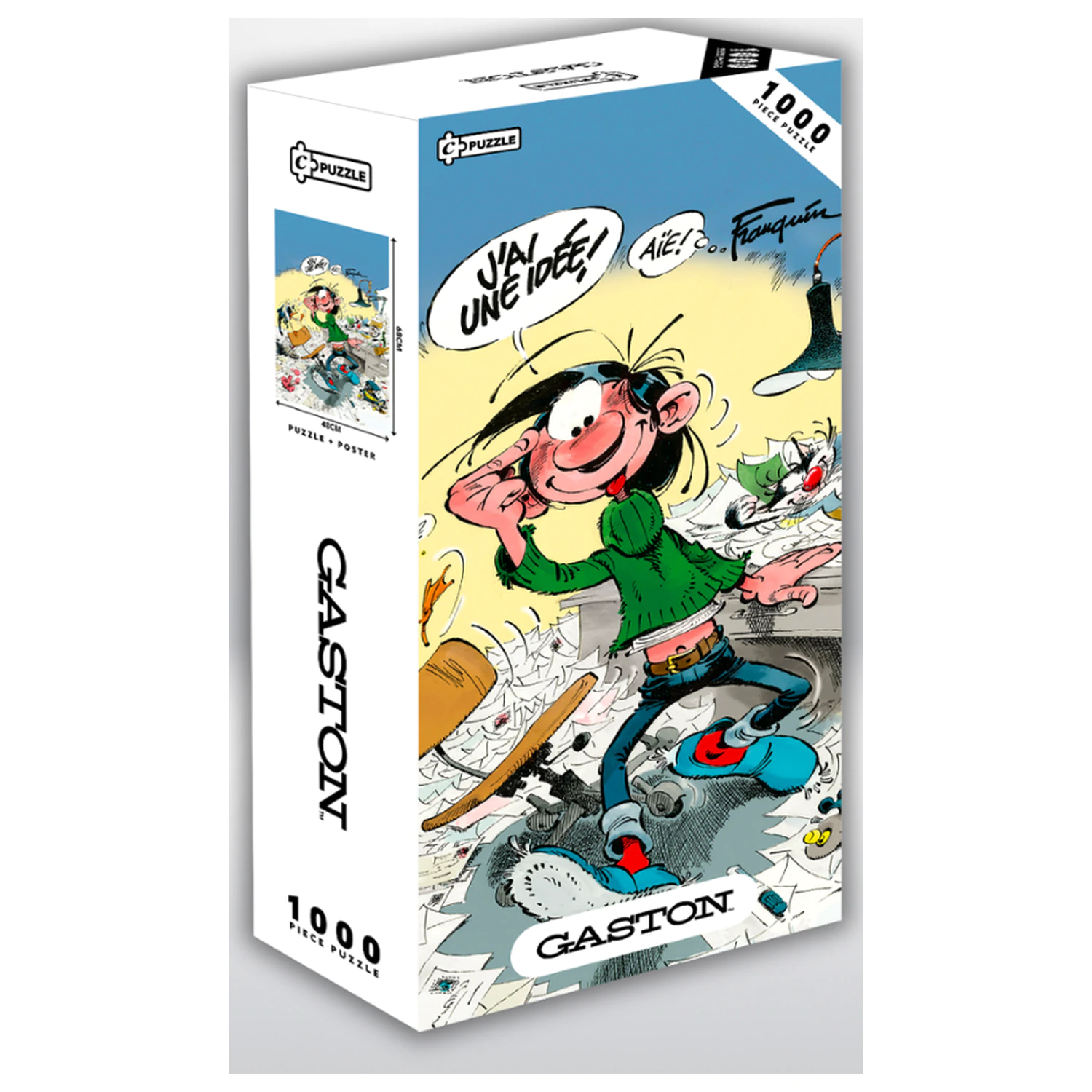 Gaston Lagaffe - J'ai une idée Plagát + Puzzle 1000 ks produktová fotografia