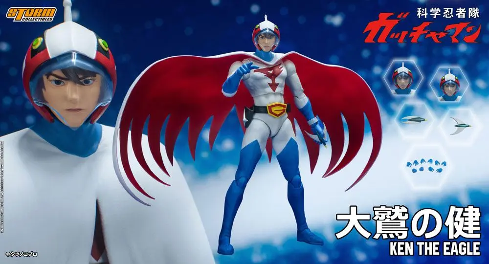 Akčná figúrka Gatchaman 1/12 Ken the Eagle 18 cm produktová fotografia