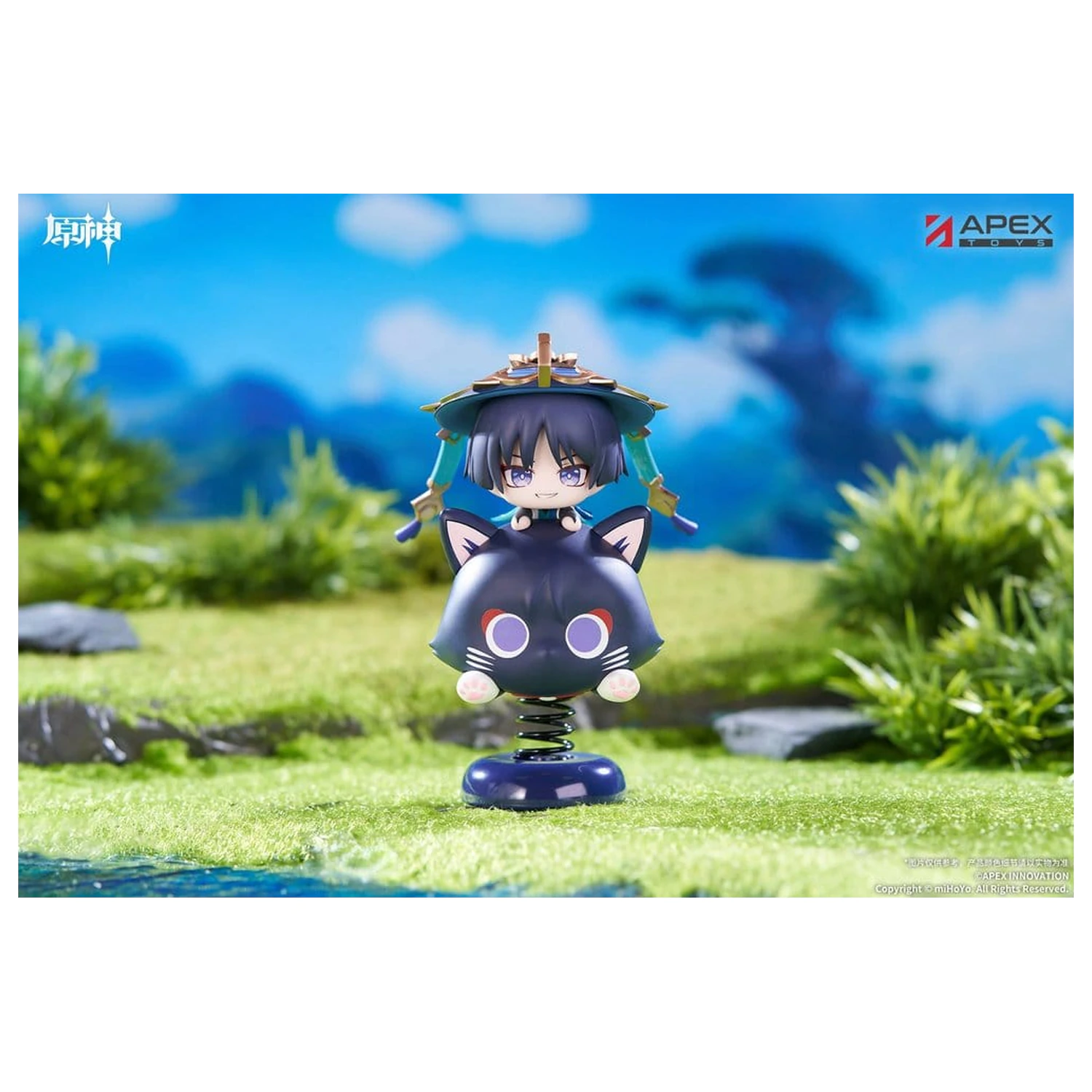 Genshin Impact Chibi Chara Yurayura Stand PVC figúrka Wanderer 11 cm produktová fotografia