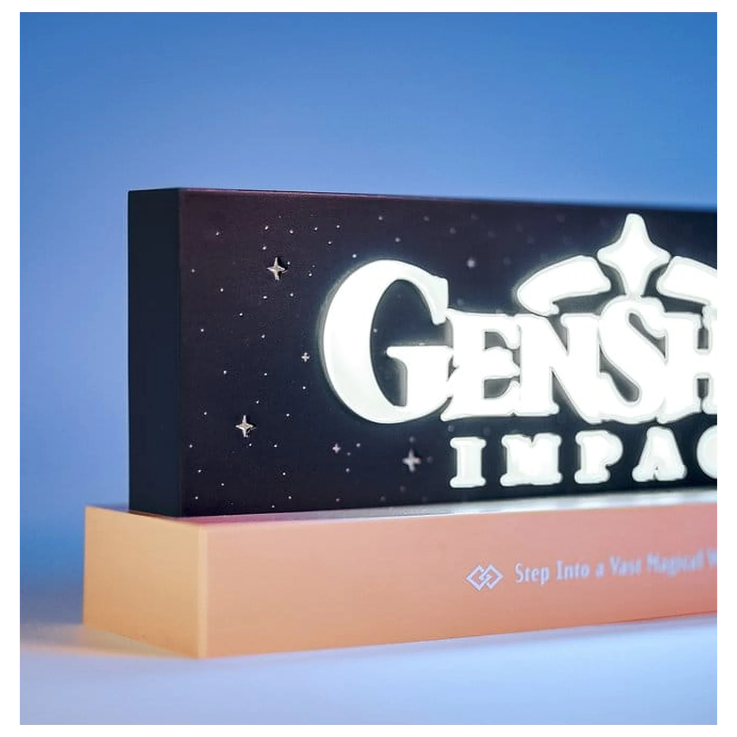 Genshin Impact LED lampa s logom produktová fotografia