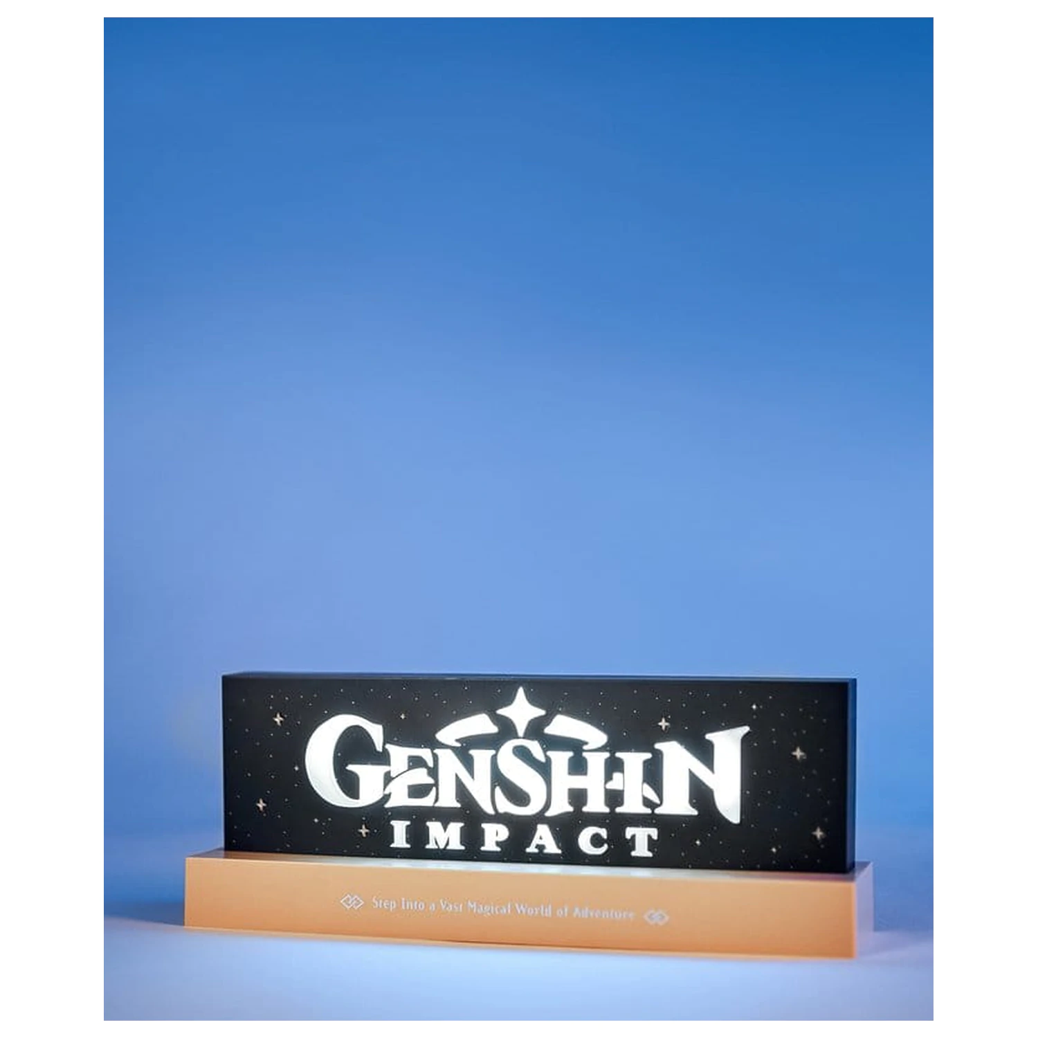 Genshin Impact LED lampa s logom produktová fotografia