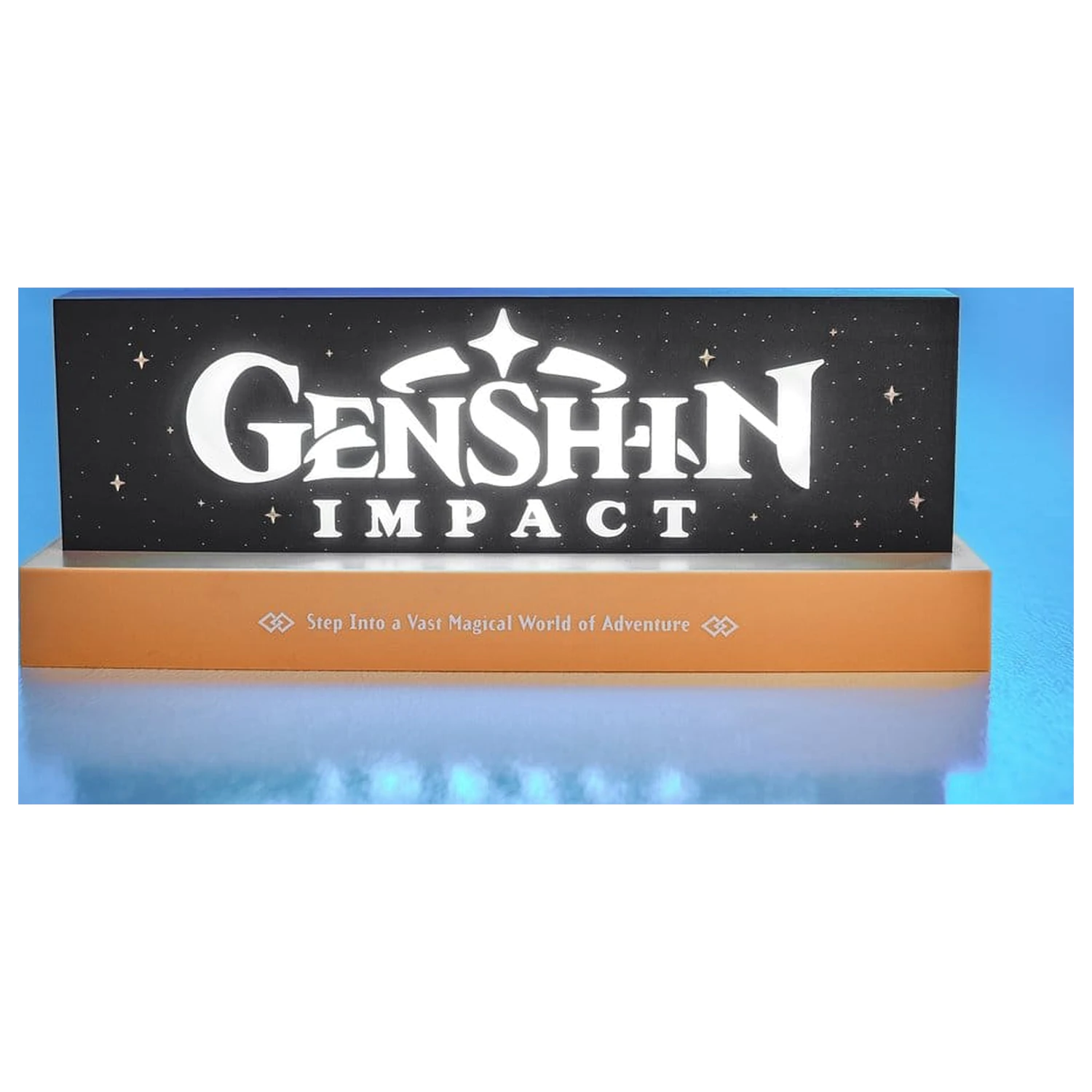 Genshin Impact LED lampa s logom produktová fotografia