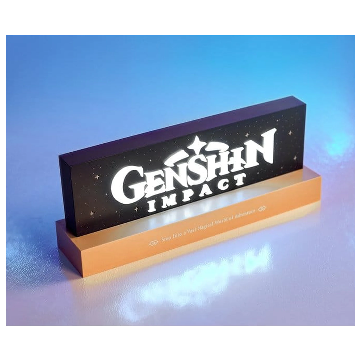 Genshin Impact LED lampa s logom produktová fotografia