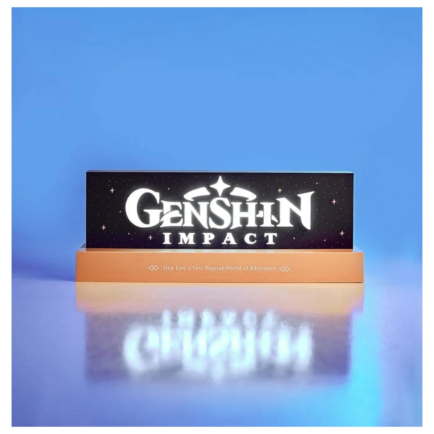 Genshin Impact LED lampa s logom produktová fotografia