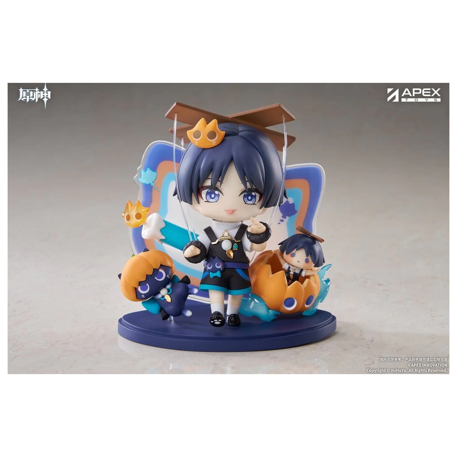 Genshin Impact You Ye Qi Xiang Series Chibi Chara PVC Socha Wanderer 10 cm produktová fotografia
