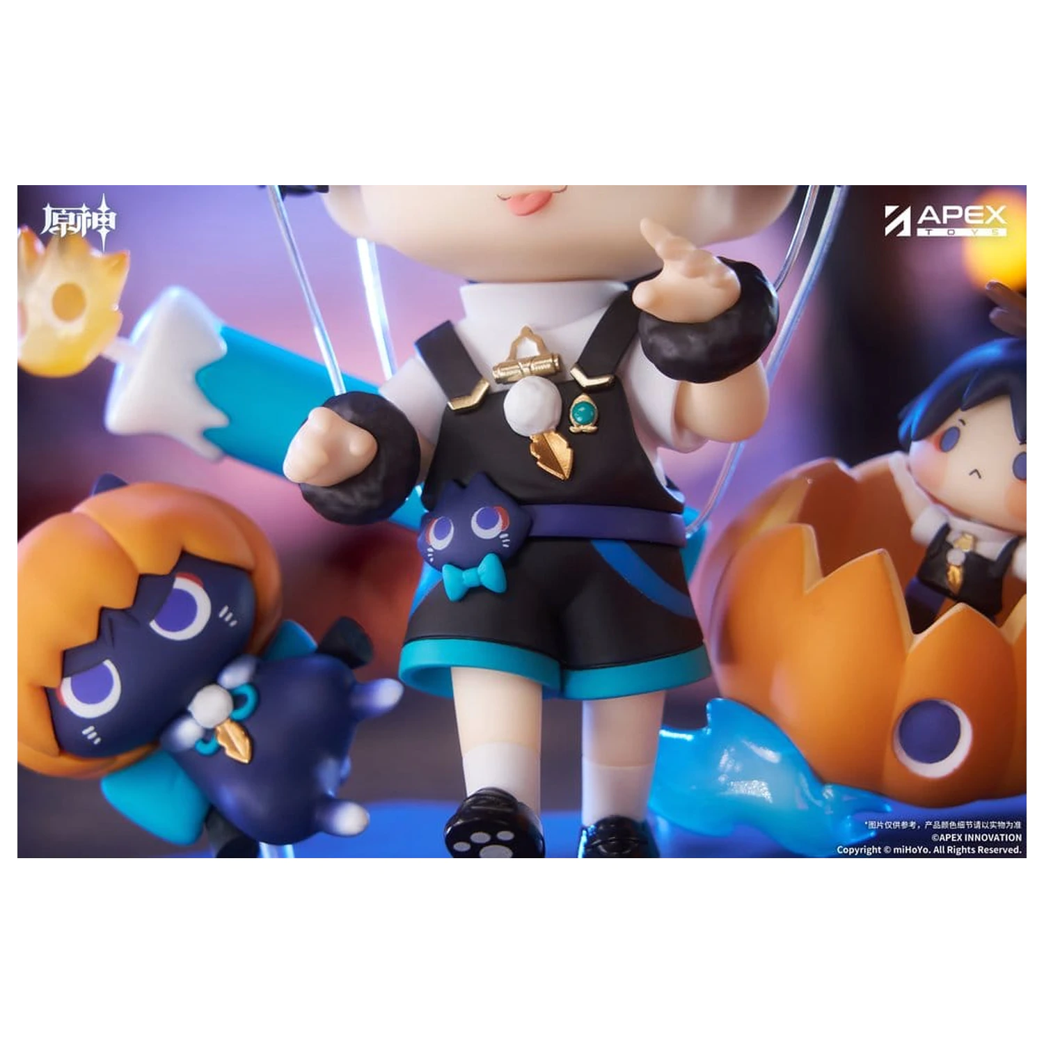 Genshin Impact You Ye Qi Xiang Series Chibi Chara PVC Socha Wanderer 10 cm produktová fotografia