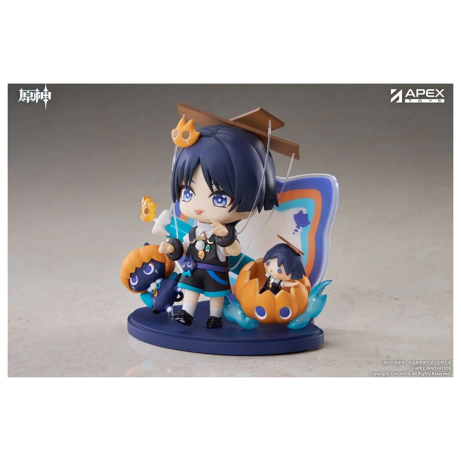 Genshin Impact You Ye Qi Xiang Series Chibi Chara PVC Socha Wanderer 10 cm produktová fotografia
