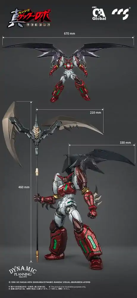 Akčná figúrka Getter Robo Armageddon Shin Getter-1 Star Slasher Ver. Alloy 25 cm produktová fotografia