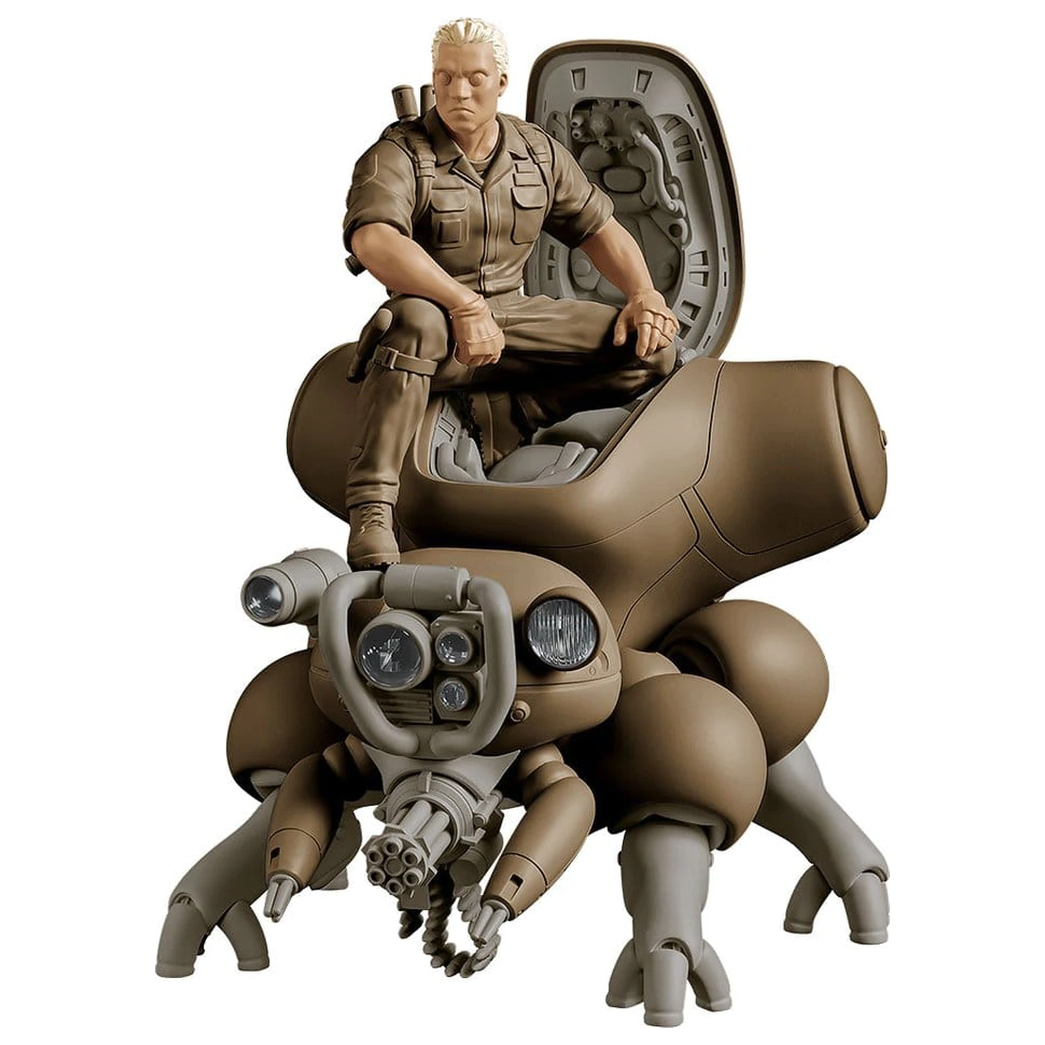 Ghost in the Shell PLAMAX minimum factory plastový model Kit Batou s Fuchikoma 8 cm produktová fotografia