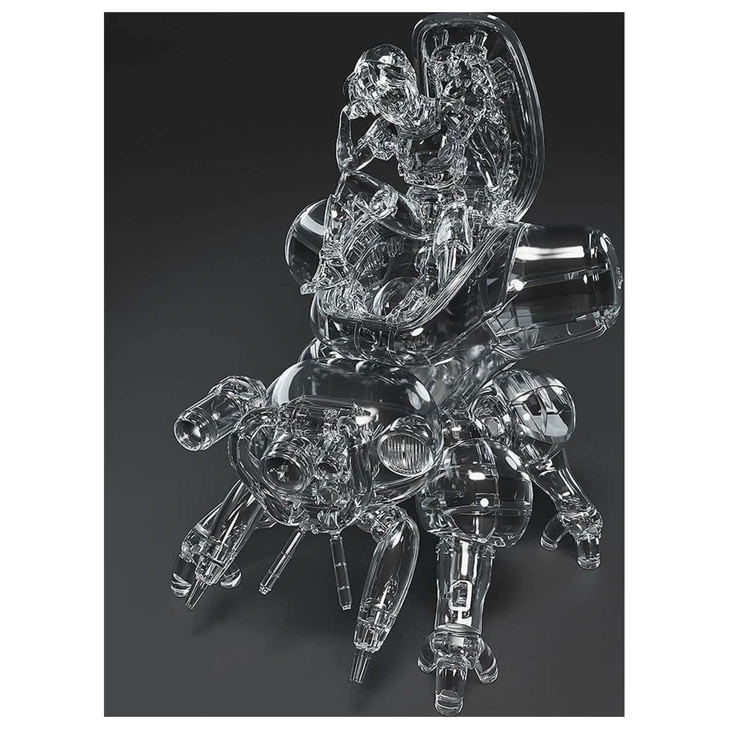 Ghost in the Shell PLAMAX minimum factory Plastový model stavebnice Motoko Kusanagi s Fuchikoma: Thermoptic Camouflage Ver. 8 cm produktová fotografia