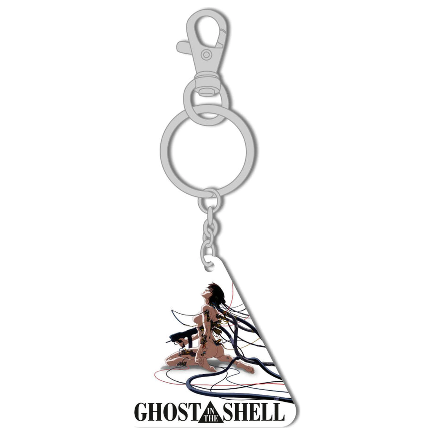 Ghost in the Shell Motoko pri odpočinku kovový prívesok na kľúče produktová fotografia