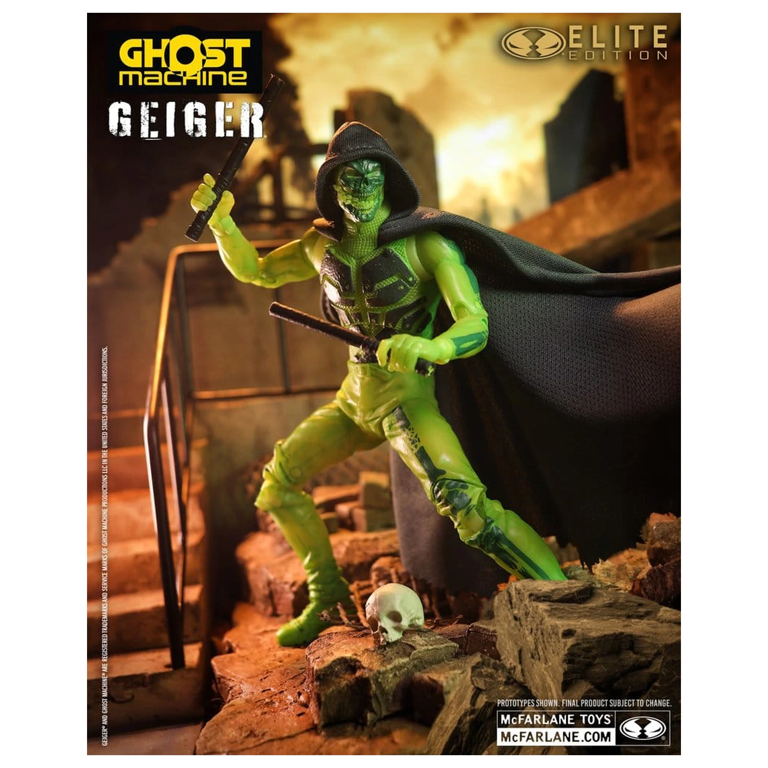 Ghost Machine McFarlane Elite Edition Deluxe akčná figúrka Geiger 18 cm produktová fotografia