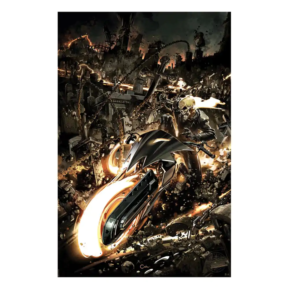 Ghost Rider Art Print 41 x 61 cm - bez rámu produktová fotografia
