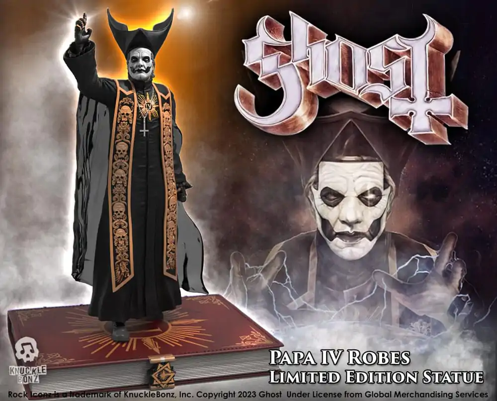 Ghost Rock Iconz Statue 1/9 Papa Emeritus IV (Black Robes) 22 cm termékfotó