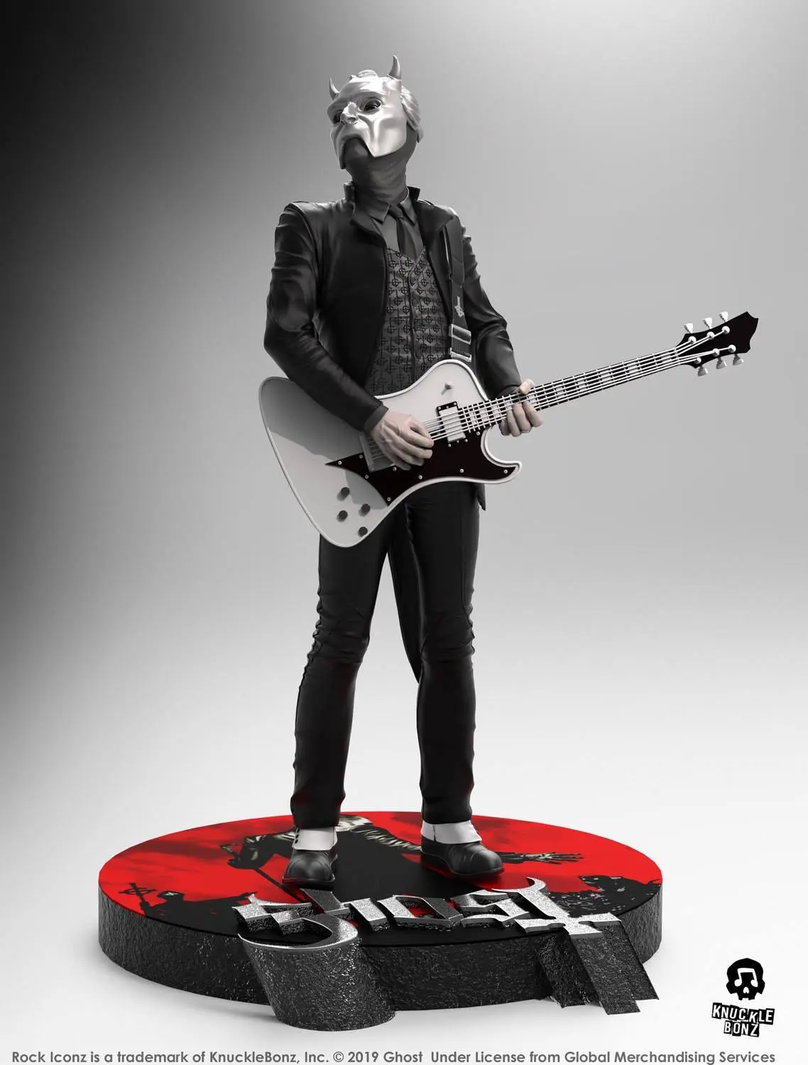 Ghost Rock Iconz soška Nameless Ghoul (biela gitara) Limitált kiadás 22 cm termékfotó