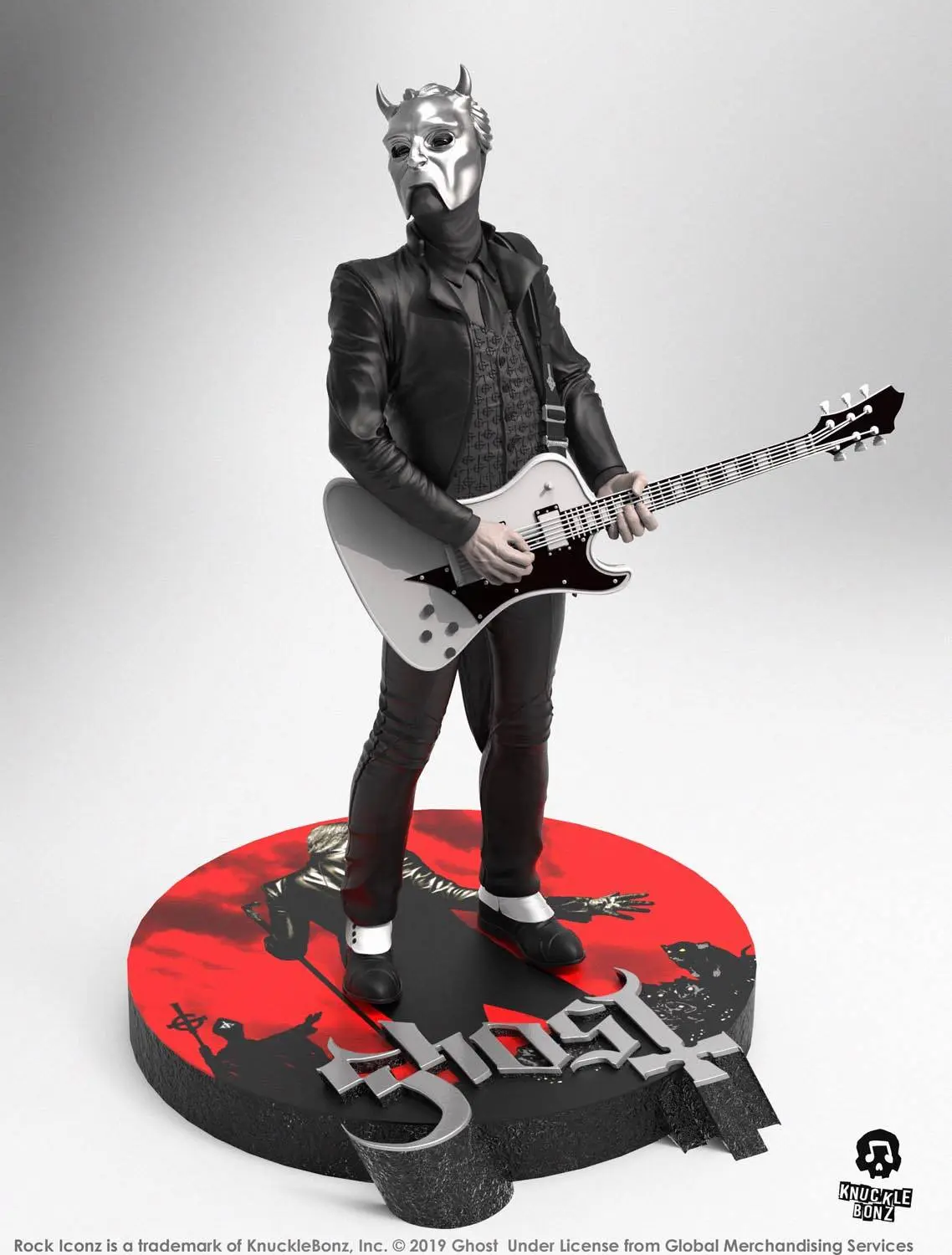 Ghost Rock Iconz soška Nameless Ghoul (biela gitara) Limitált kiadás 22 cm termékfotó