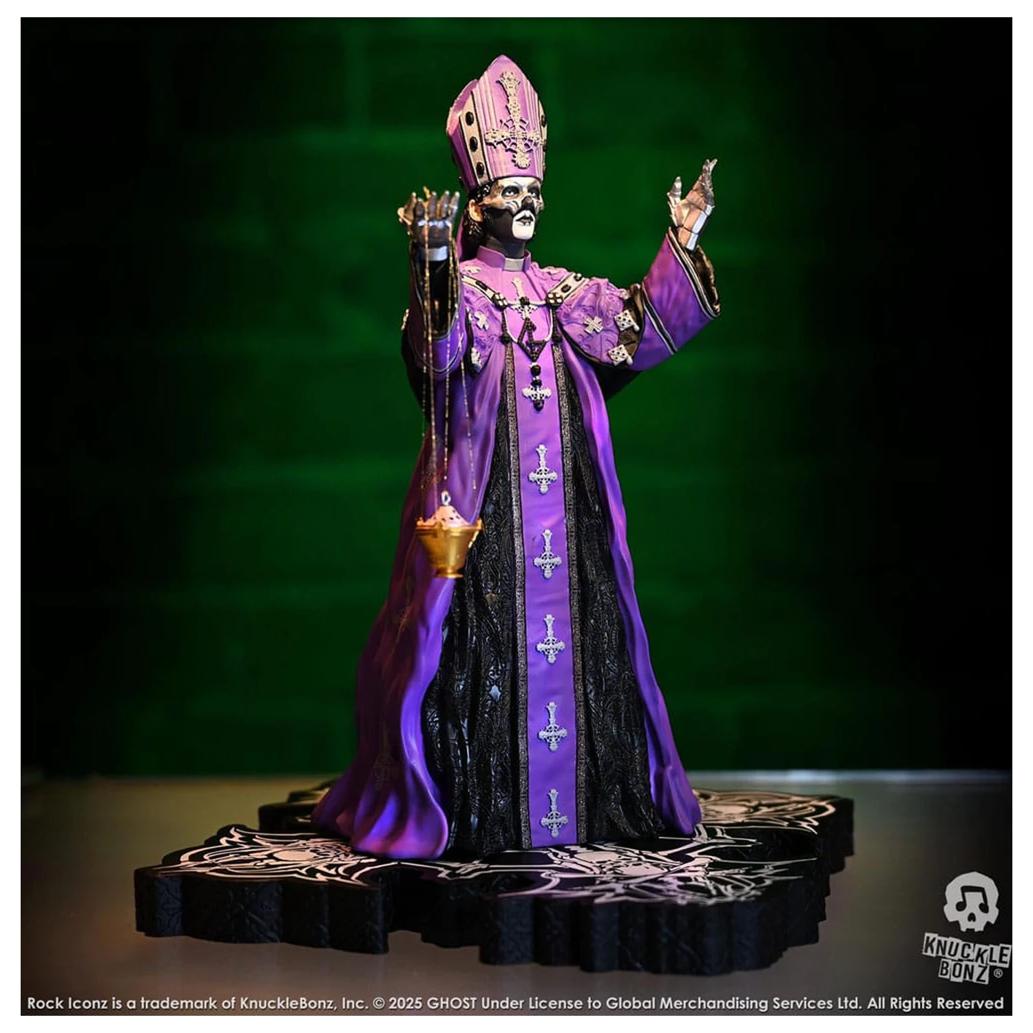 Ghost Rock Iconz Socha Papa V Perpetua Purple Robes 22 cm produktová fotografia