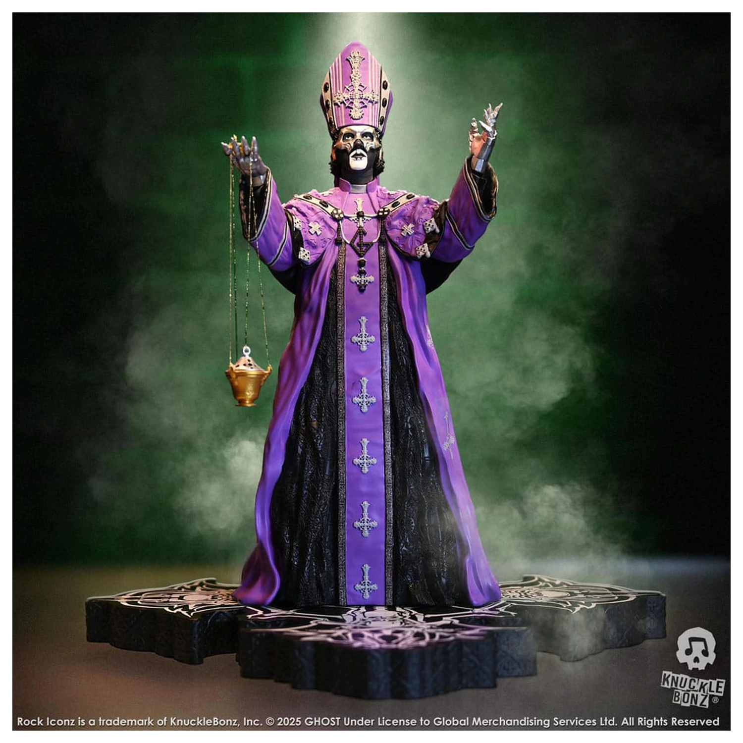 Ghost Rock Iconz Socha Papa V Perpetua Purple Robes 22 cm produktová fotografia