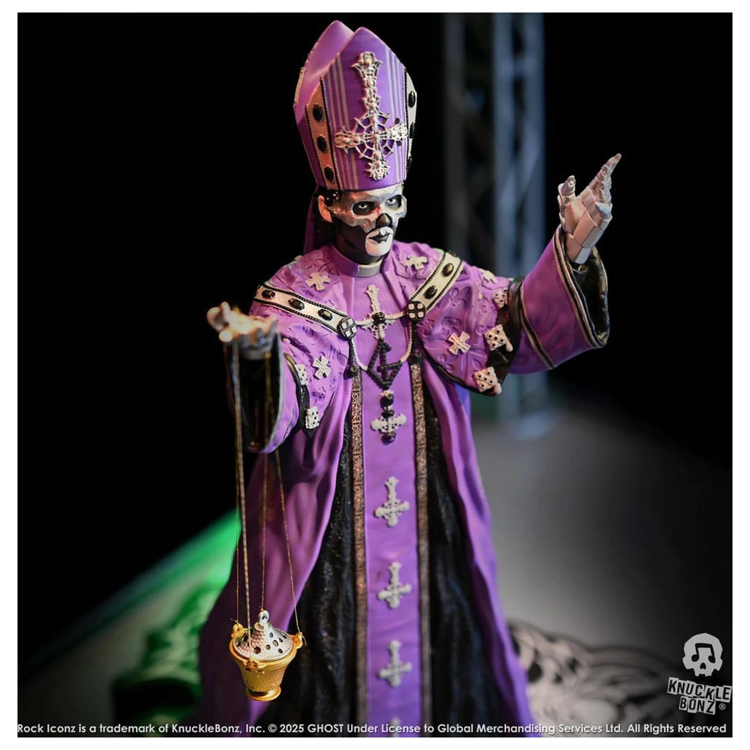 Ghost Rock Iconz Socha Papa V Perpetua Purple Robes 22 cm produktová fotografia