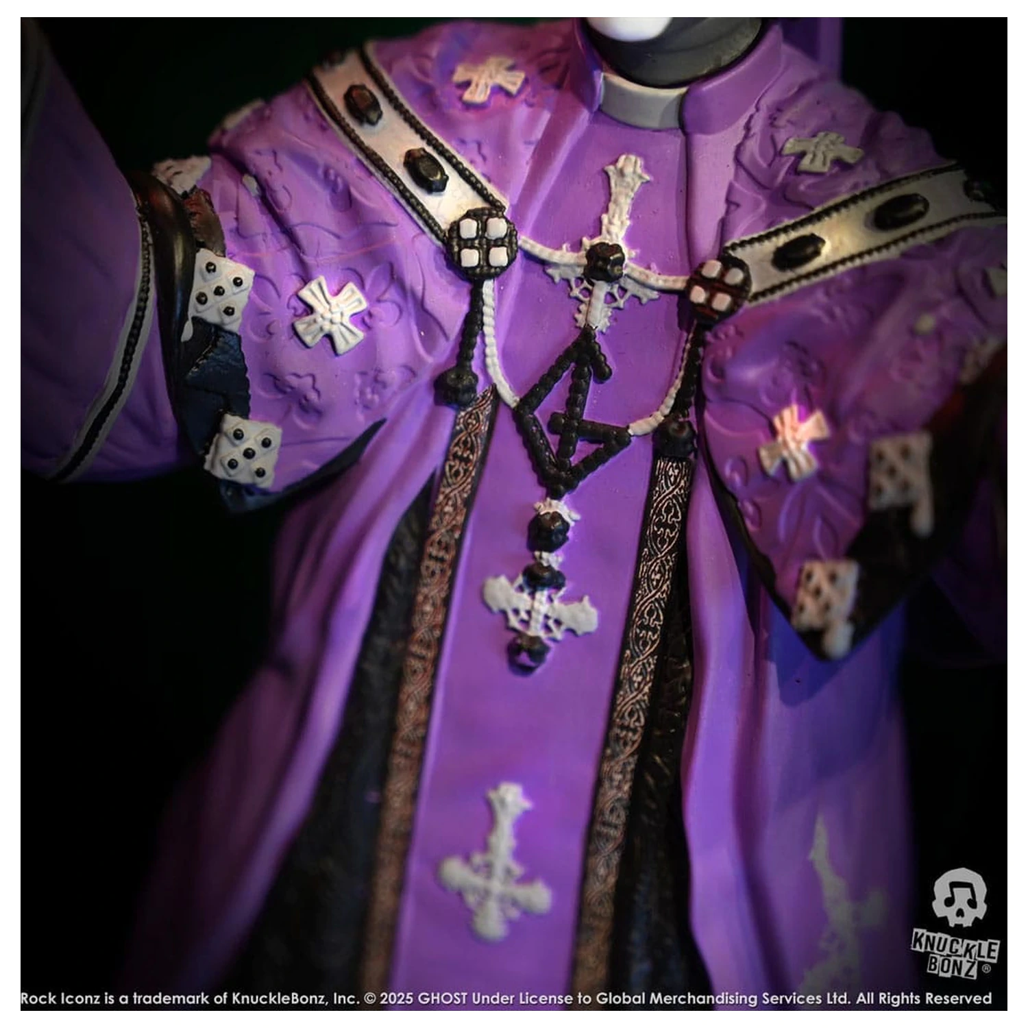 Ghost Rock Iconz Socha Papa V Perpetua Purple Robes 22 cm produktová fotografia