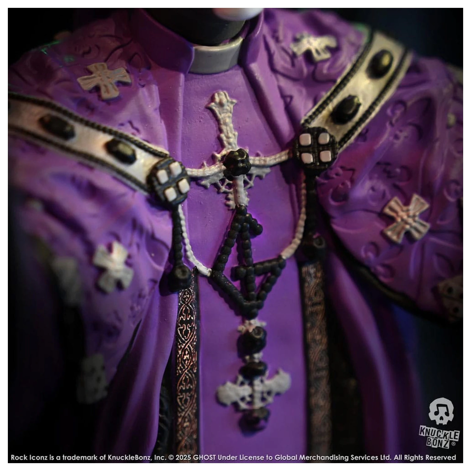 Ghost Rock Iconz Socha Papa V Perpetua Purple Robes 22 cm produktová fotografia