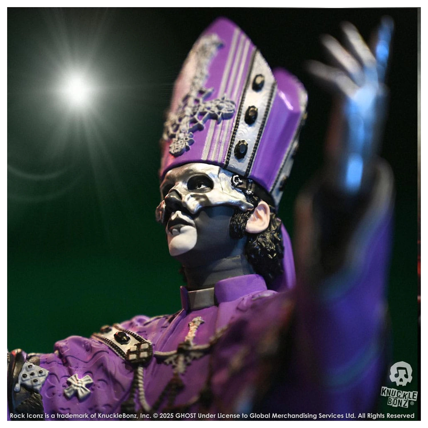 Ghost Rock Iconz Socha Papa V Perpetua Purple Robes 22 cm produktová fotografia