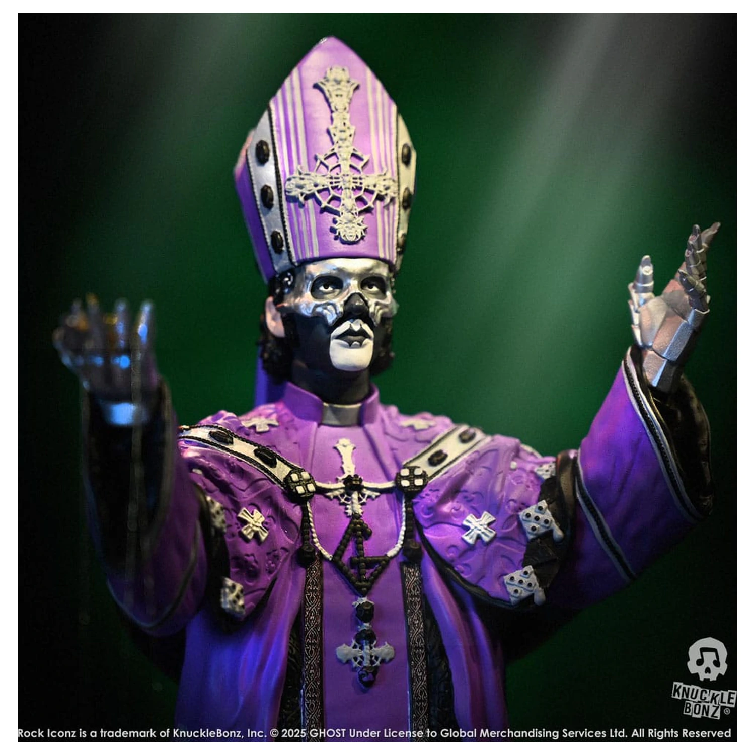 Ghost Rock Iconz Socha Papa V Perpetua Purple Robes 22 cm produktová fotografia