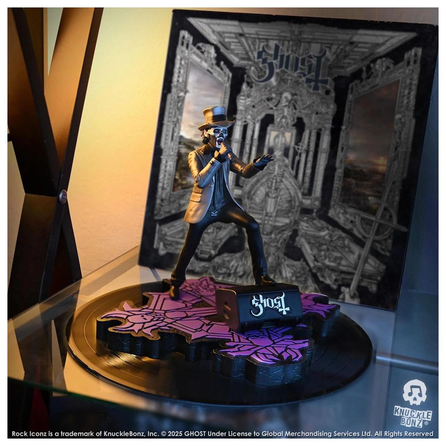 Socha Ghost Rock Iconz Papa V Perpetua Top Hat 22 cm produktová fotografia