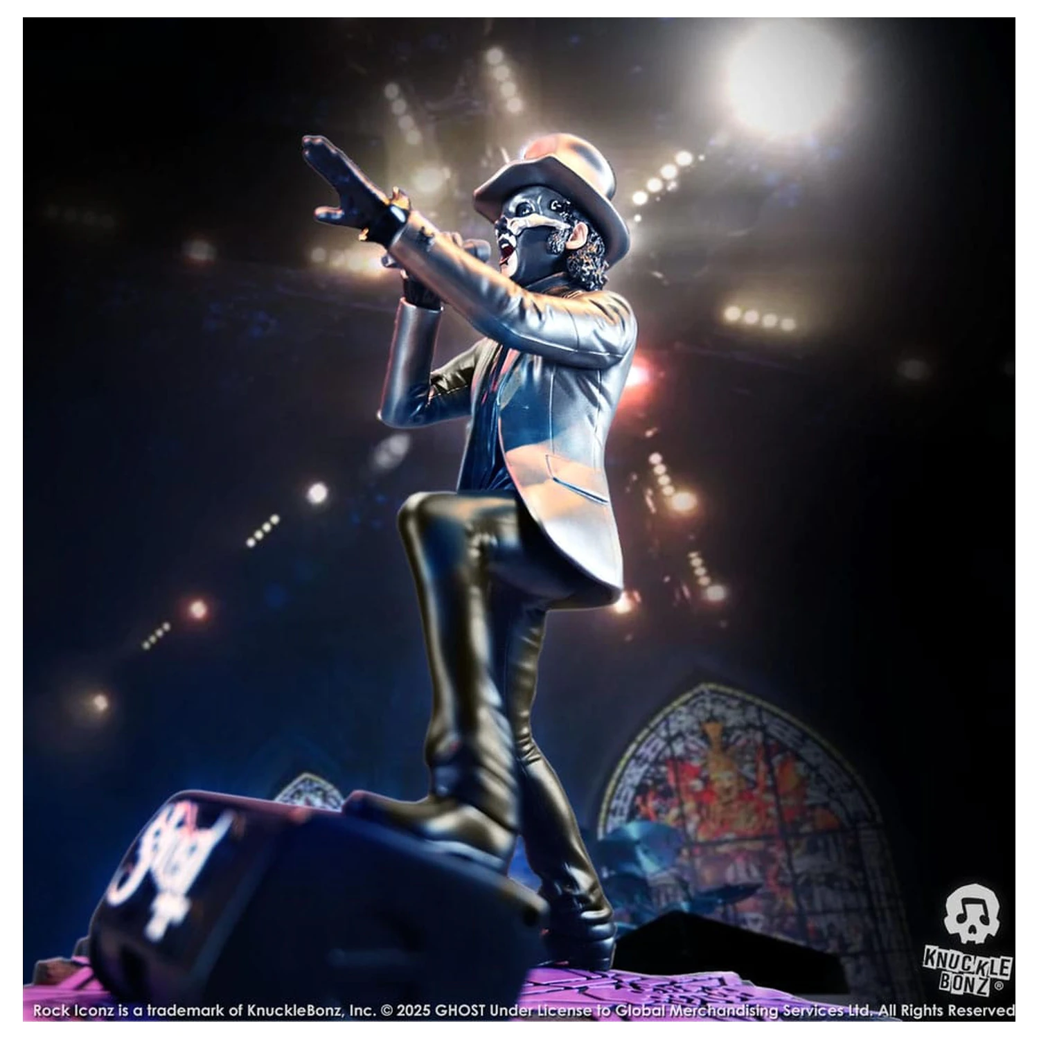 Socha Ghost Rock Iconz Papa V Perpetua Top Hat 22 cm produktová fotografia