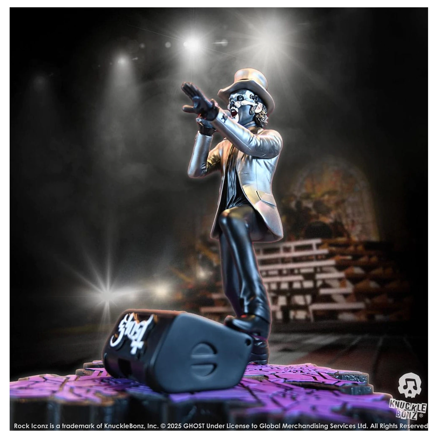 Socha Ghost Rock Iconz Papa V Perpetua Top Hat 22 cm produktová fotografia