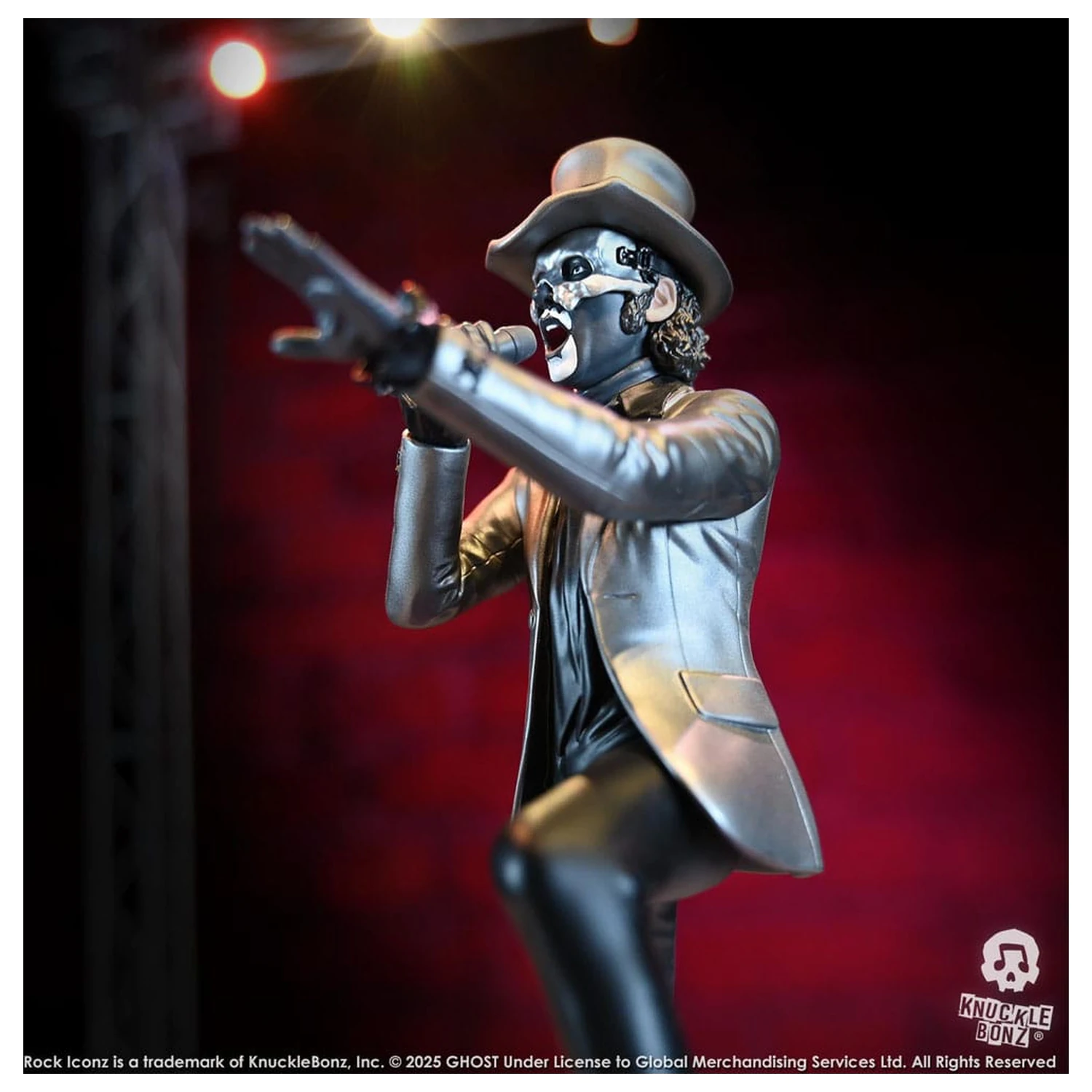Socha Ghost Rock Iconz Papa V Perpetua Top Hat 22 cm produktová fotografia