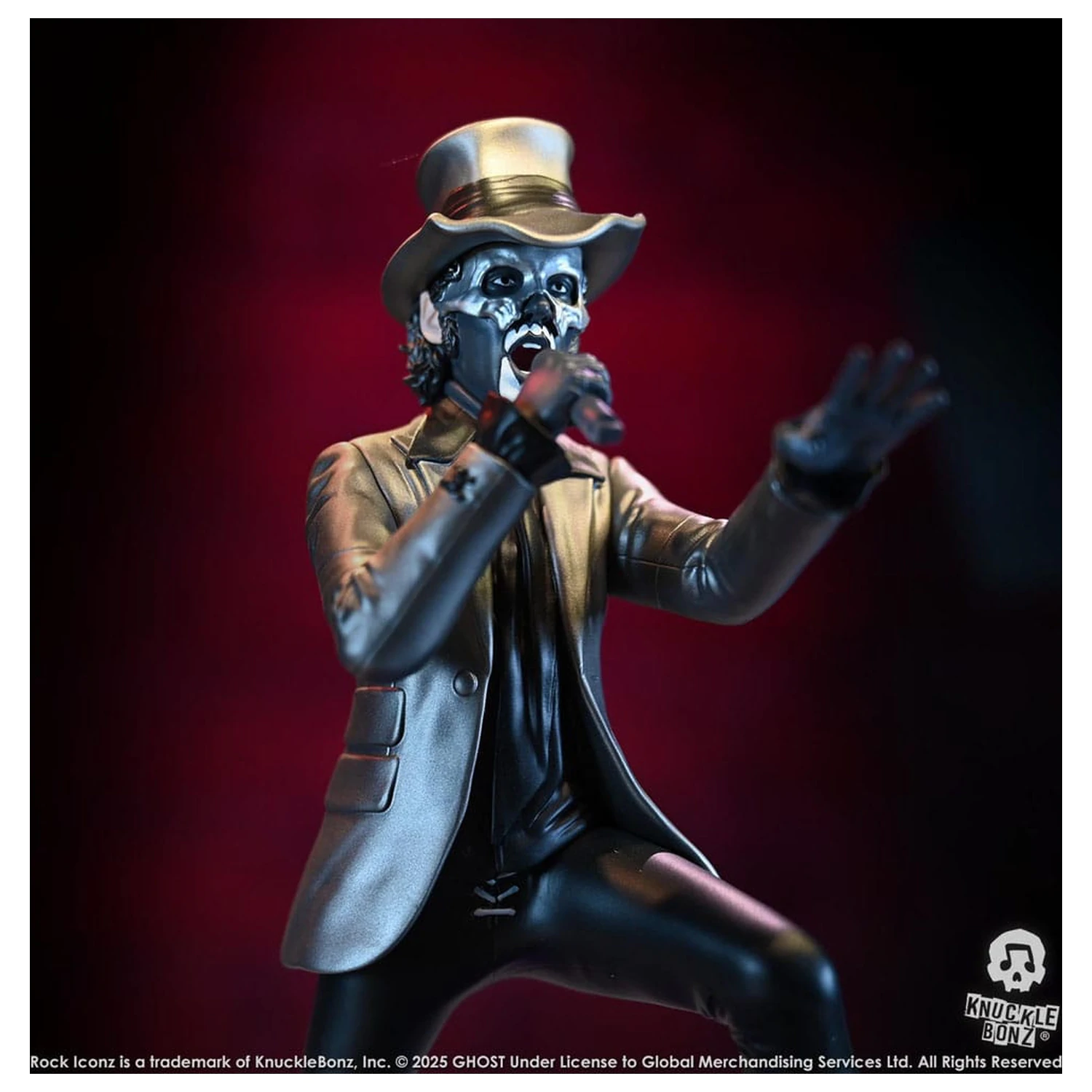 Socha Ghost Rock Iconz Papa V Perpetua Top Hat 22 cm produktová fotografia