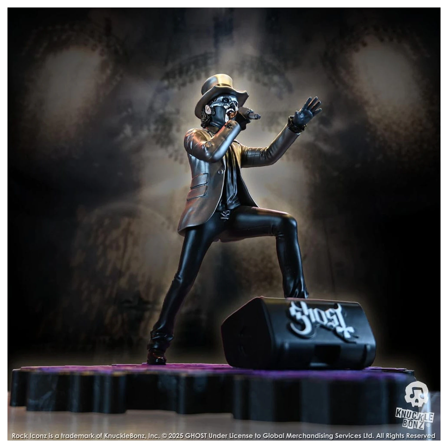 Socha Ghost Rock Iconz Papa V Perpetua Top Hat 22 cm produktová fotografia