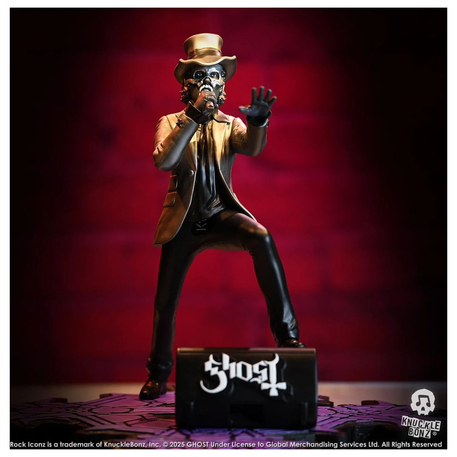 Socha Ghost Rock Iconz Papa V Perpetua Top Hat 22 cm produktová fotografia