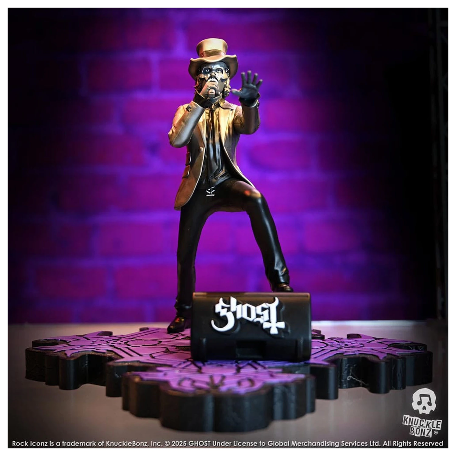 Socha Ghost Rock Iconz Papa V Perpetua Top Hat 22 cm produktová fotografia