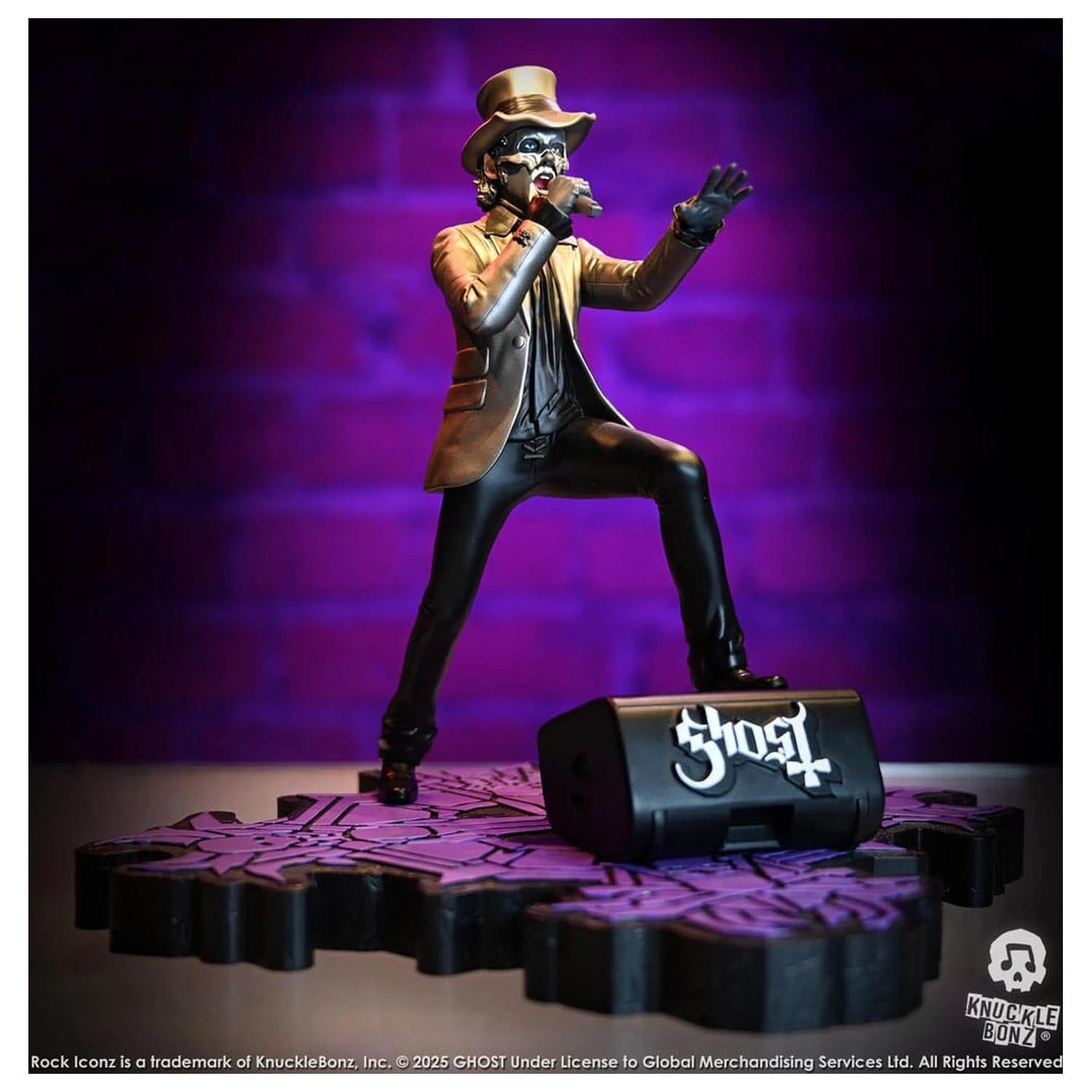 Socha Ghost Rock Iconz Papa V Perpetua Top Hat 22 cm produktová fotografia