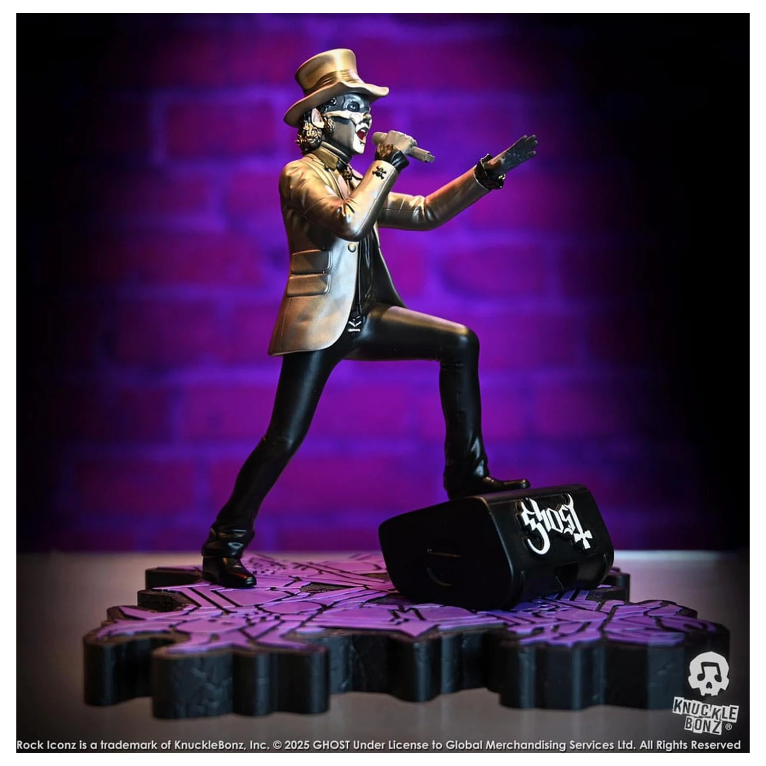 Socha Ghost Rock Iconz Papa V Perpetua Top Hat 22 cm produktová fotografia