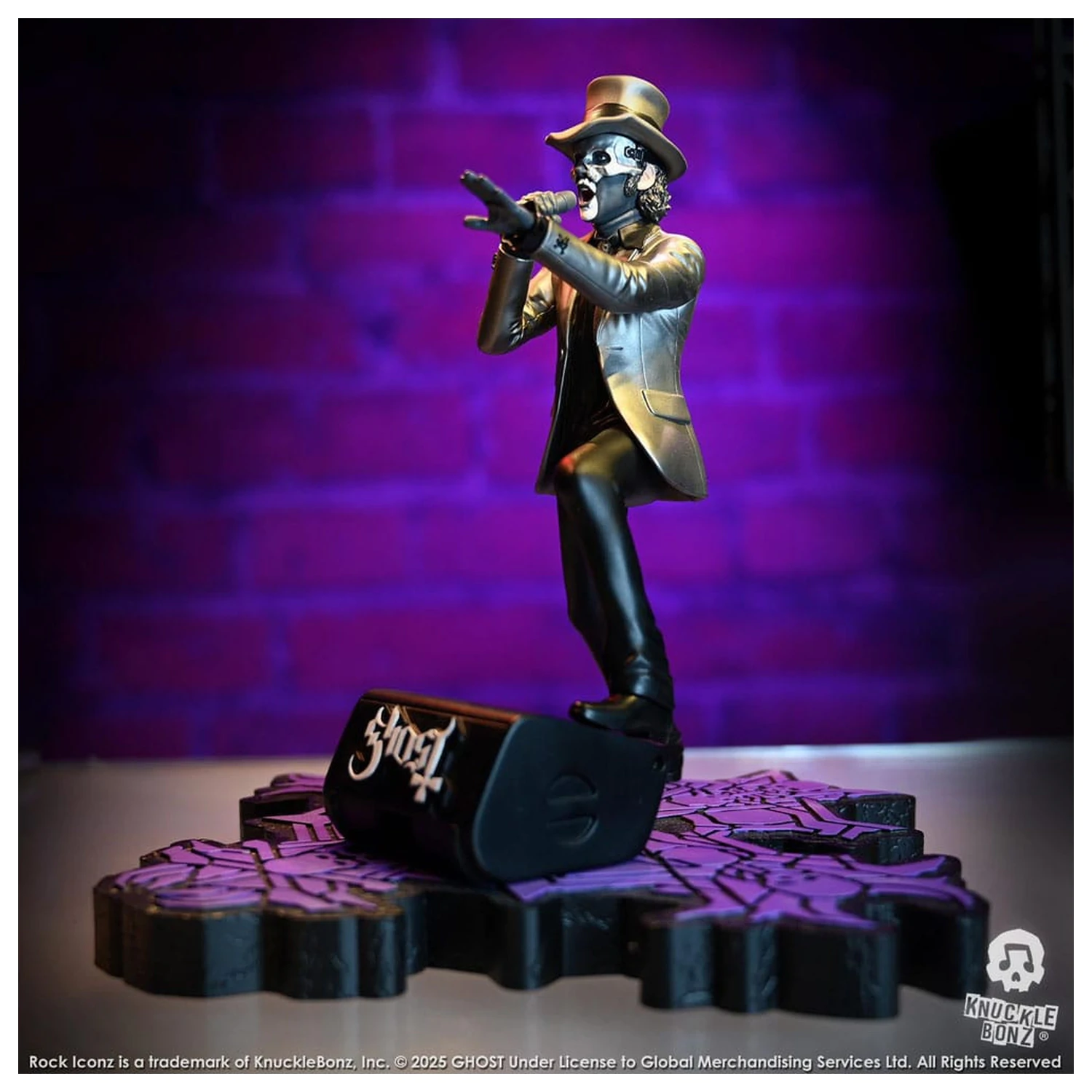 Socha Ghost Rock Iconz Papa V Perpetua Top Hat 22 cm produktová fotografia