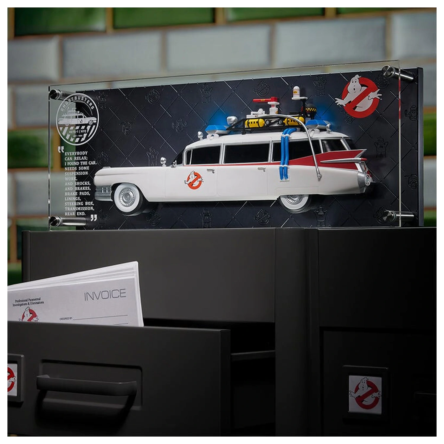 Ghostbusters Ecto-1 Licenčná replika tabule produktová fotografia