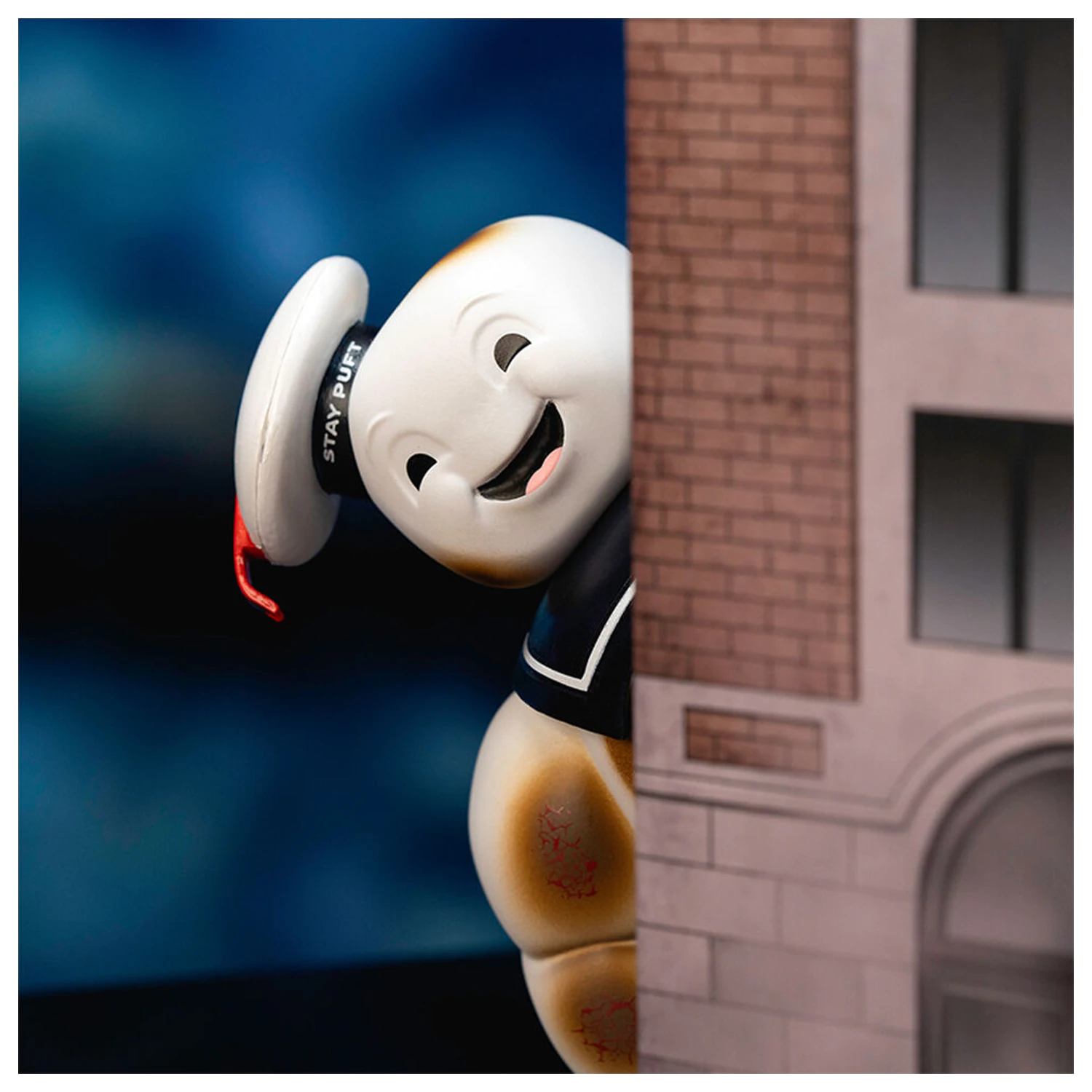Ghostbusters Puft Marsmellow set filmu scénická figúrka dioráma produktová fotografia