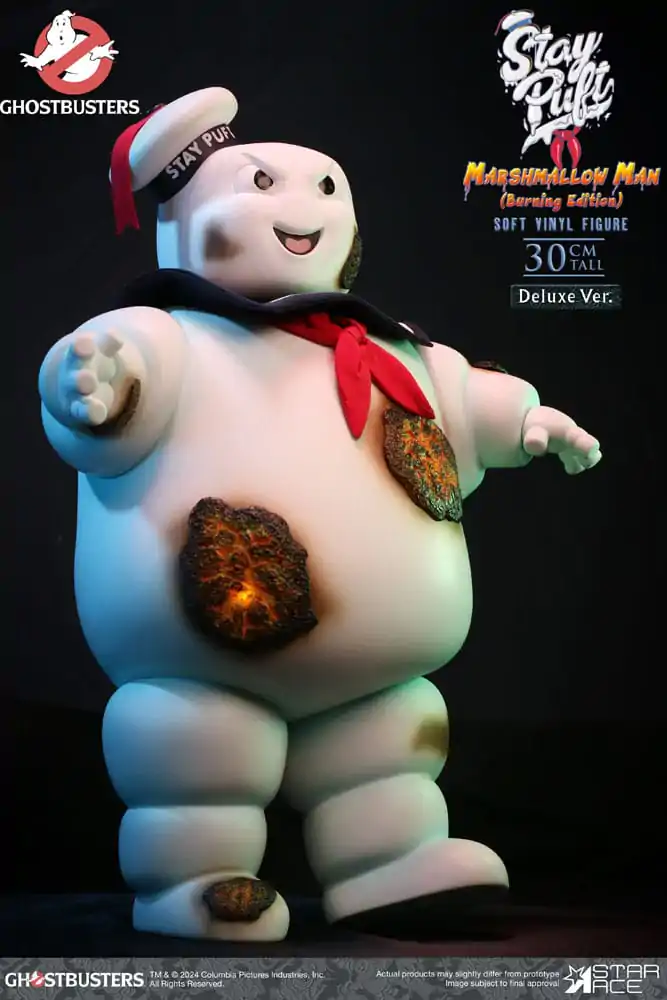 Ghostbusters Soft Vinyl Statue Stay Puft Marshmallow Man Burnign Edition Deluxe Version 30 cm termékfotó