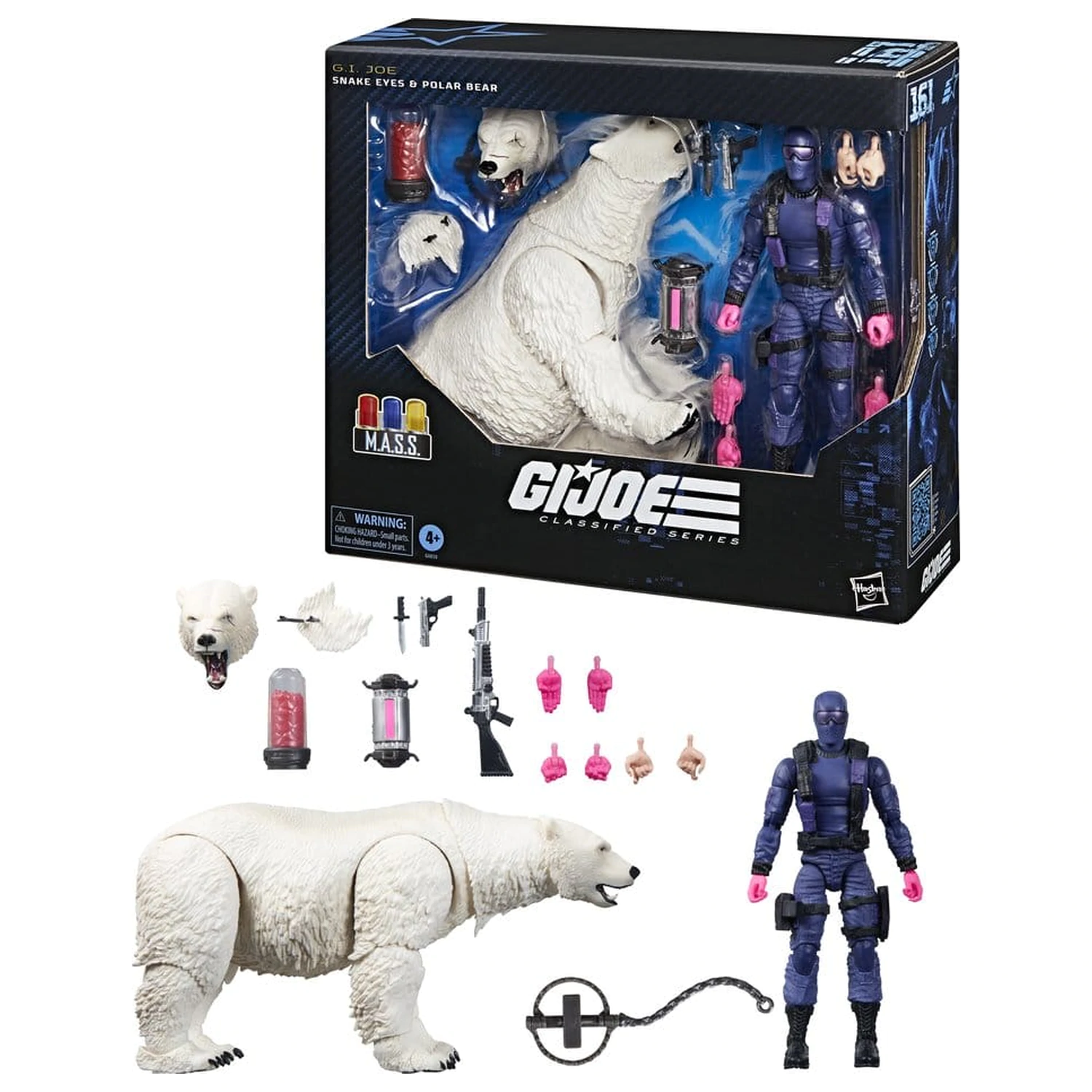 GI Joe Classified Series akčná figúrka Snake Eyes with Polar Bear 15 cm produktová fotografia