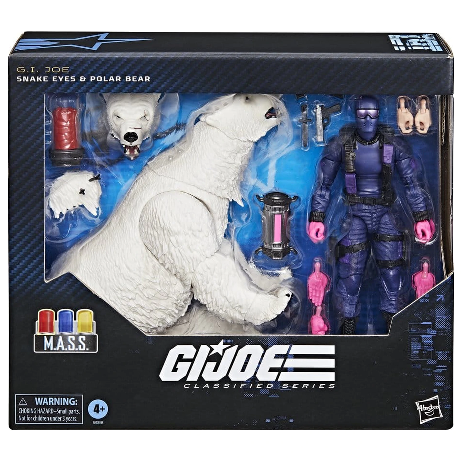 GI Joe Classified Series akčná figúrka Snake Eyes with Polar Bear 15 cm produktová fotografia