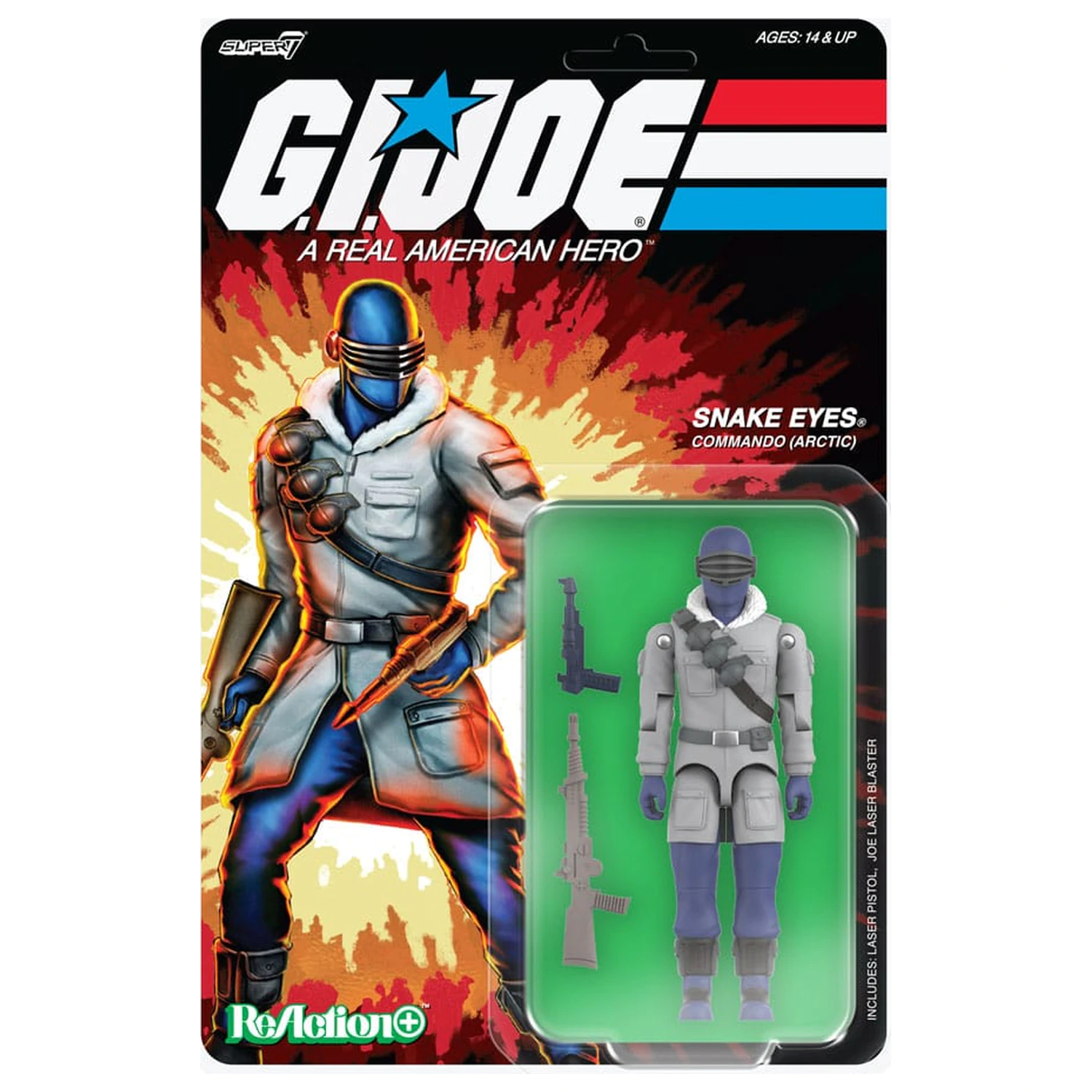GI Joe (Movie) ReAction+ akčná figúrka Wave 5 Arctic Snake Eyes (Movie) 10 cm produktová fotografia